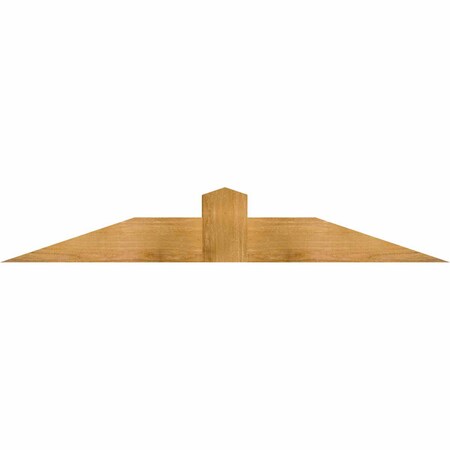 Ekena Millwork Portland Rough Sawn Timber Gable Bracket, Western Red Cedar, 60"W x 10"H x 6"D x 6"F, 4/12 Pitch GBW060X10X0606POR00RWR
